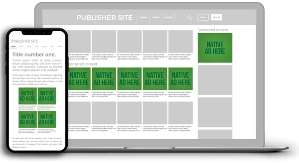 AdGlare Native Ad Server for Sponsored Listings