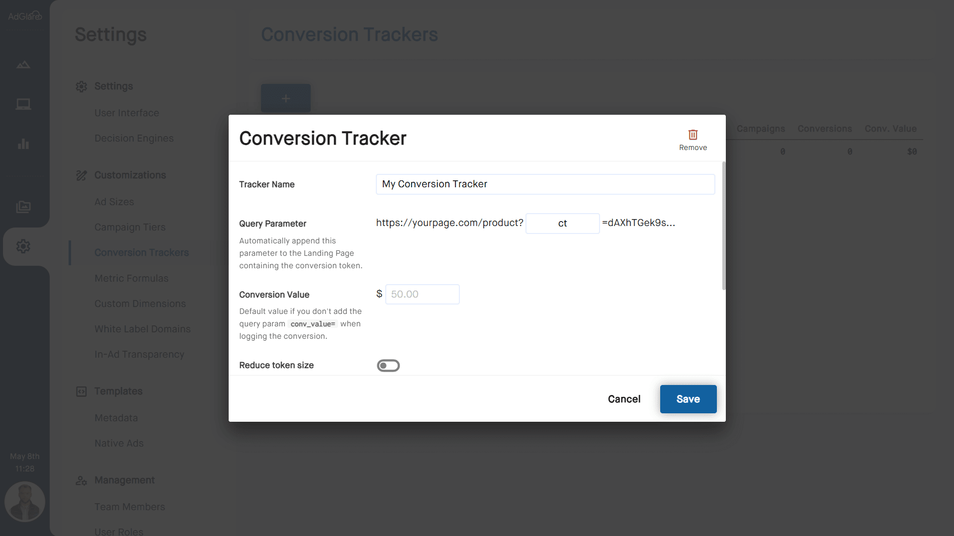 Conversion Tracking Ss1 AdGlare AdServer